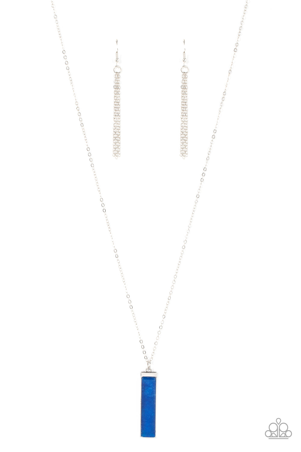 Set in GEMSTONE Blue Necklace - Jewelry by Bretta