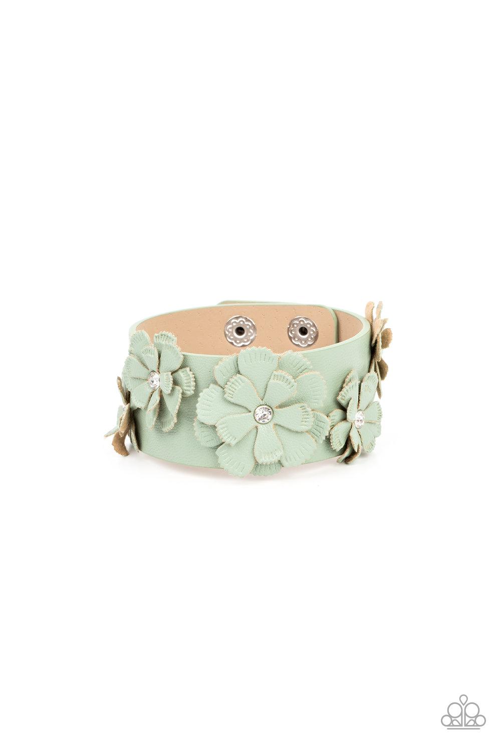 What Do You Pro-POSIES Green Wrap Bracelet - Jewelry by Bretta