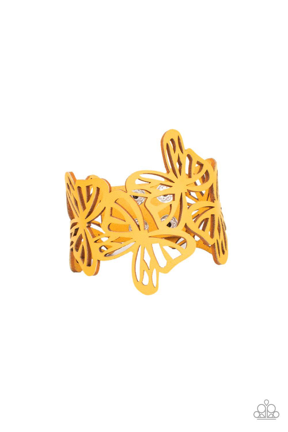 Butterfly Breeze Yellow Butterfly Wrap Bracelet - Jewelry by Bretta