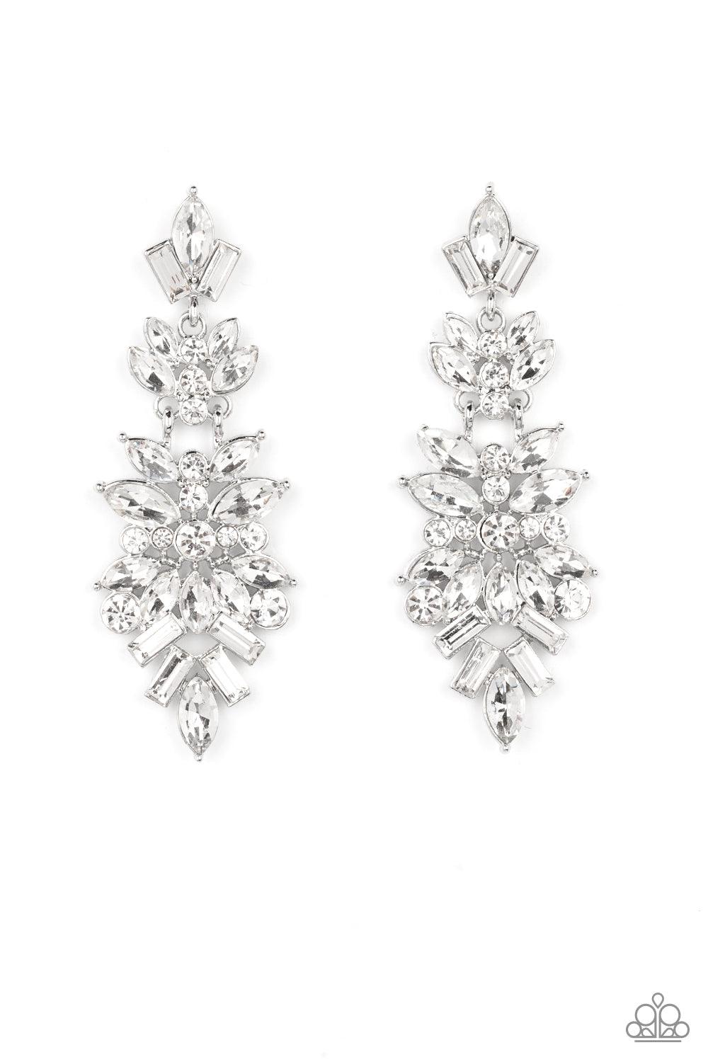 Frozen Fairytale White Earrings May Life of the Party - Jewelry by Bretta