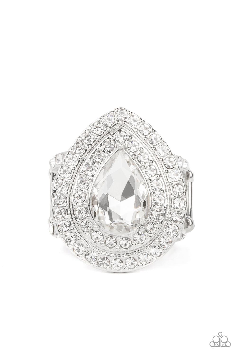 Icy Indulgence White Ring - Jewelry by Bretta