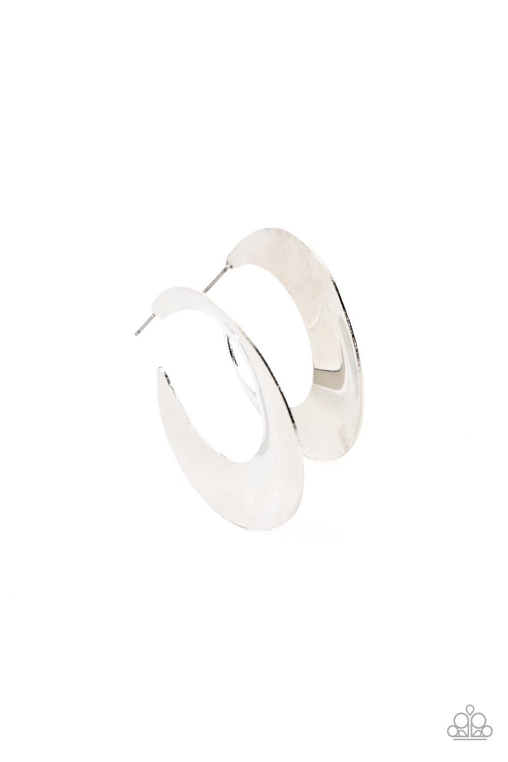 Power Curves Silver Earrings -Jewelry by Bretta