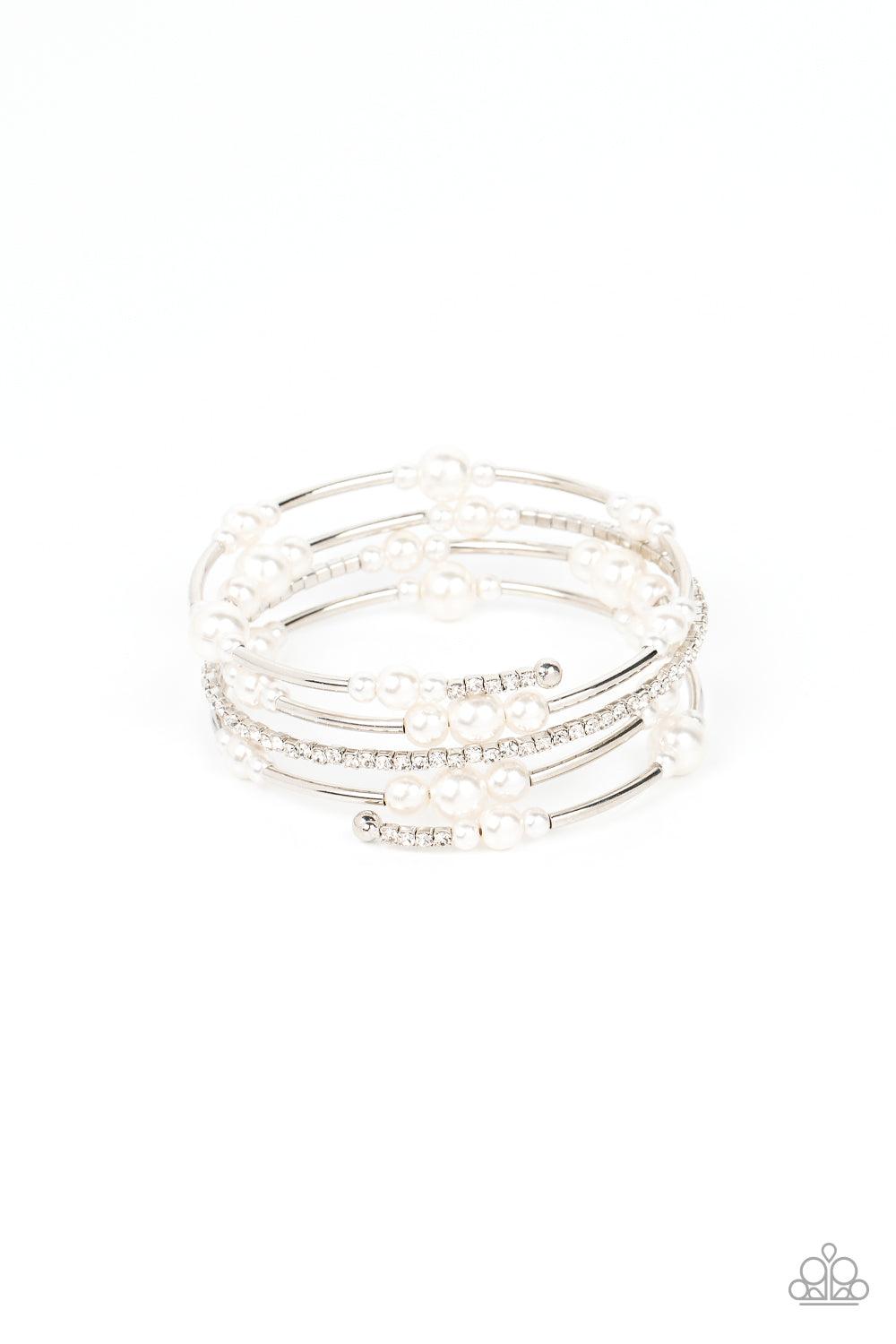 Marina Masterpiece White Coil Bracelet - Jewelry by Bretta