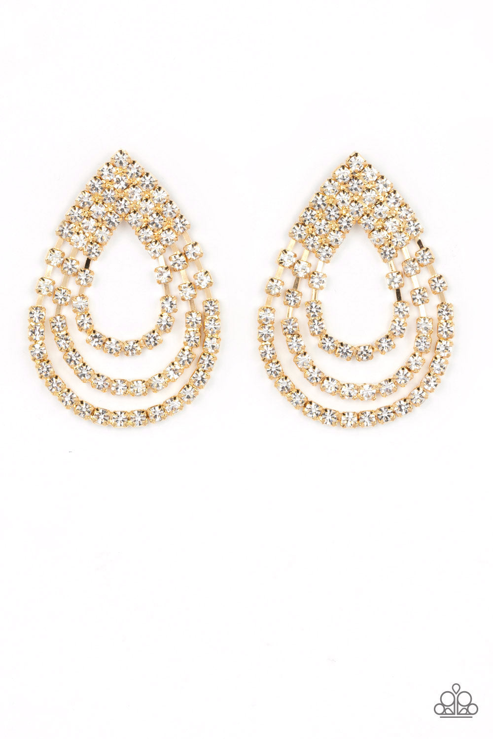 Take a POWER Stance Gold Earrings - Jewelry by Bretta