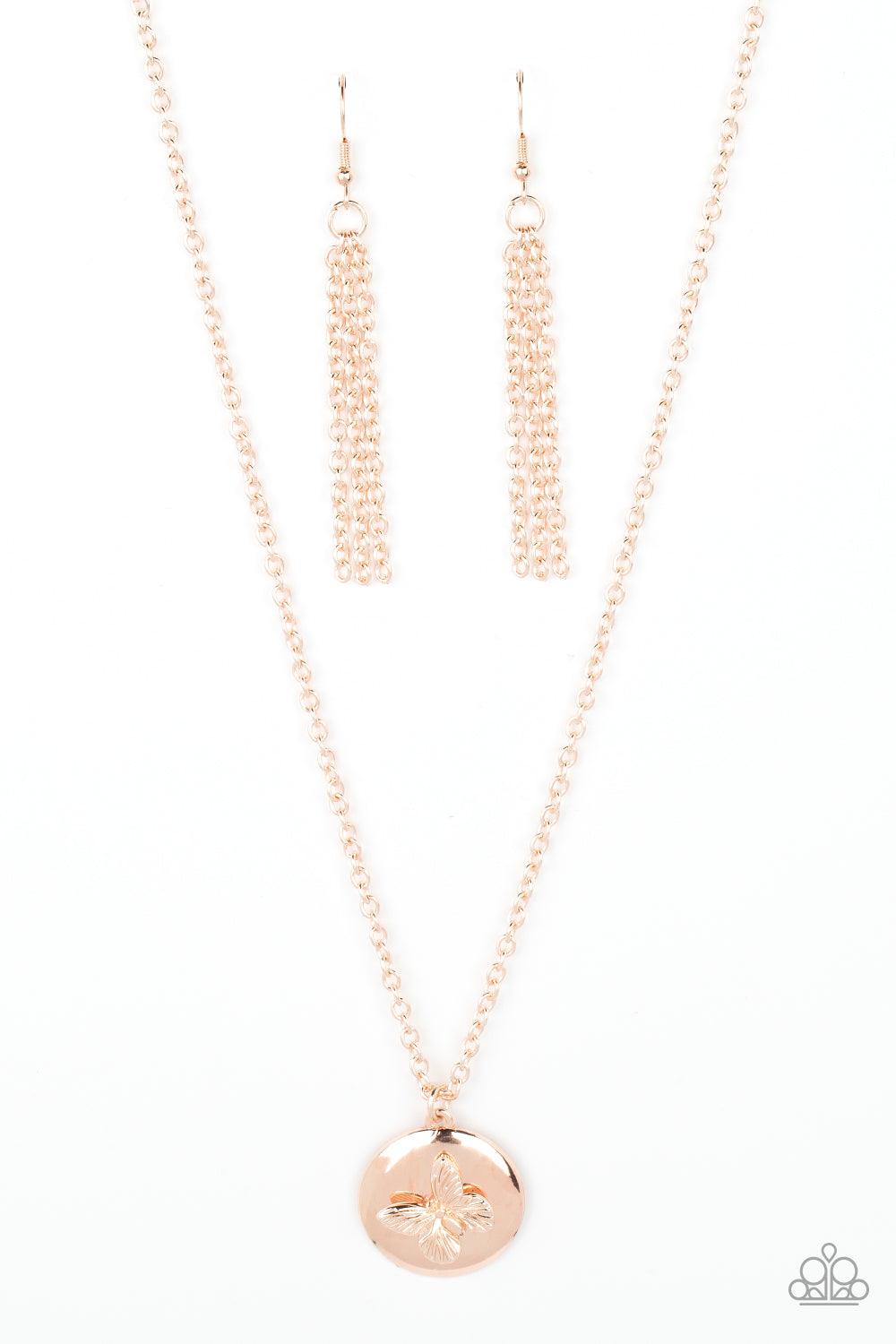 Monarch Meadow Gold Necklace - Jewelry by Bretta