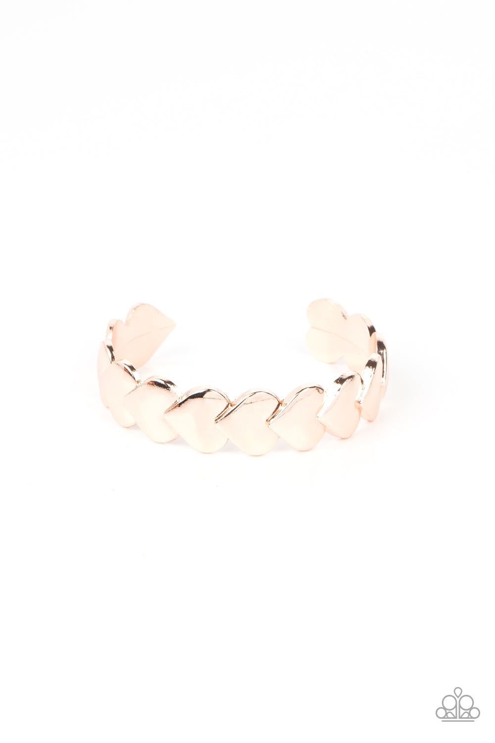 Hearts Galore Rose Gold Bracelet - Jewelry by Bretta