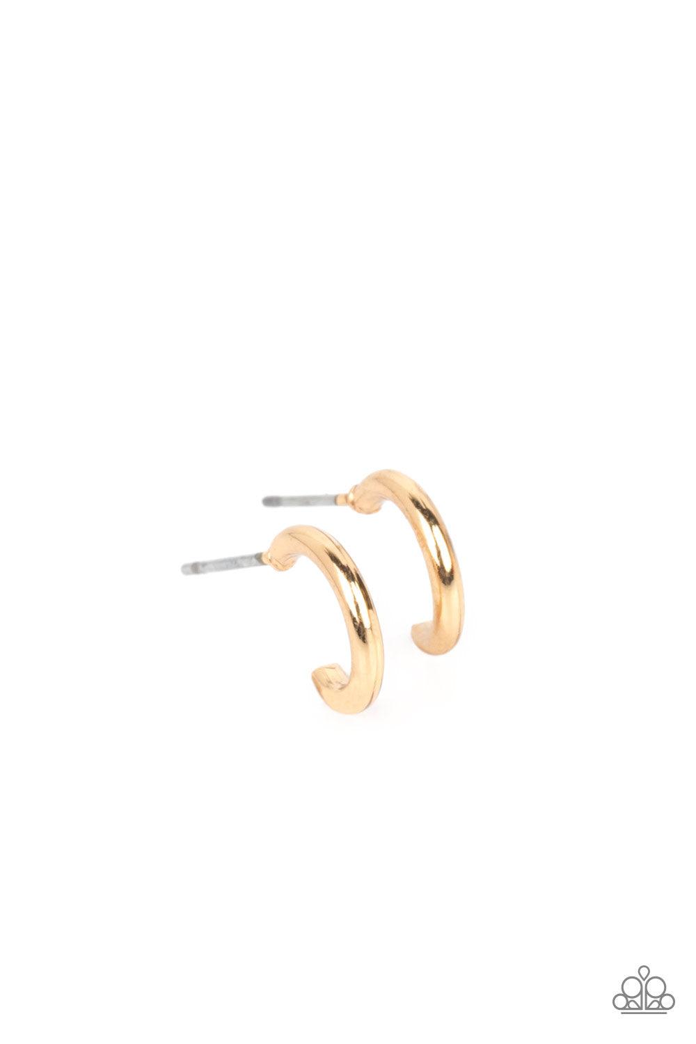 Skip the Small Talk Gold Earrings - Jewelry by Bretta