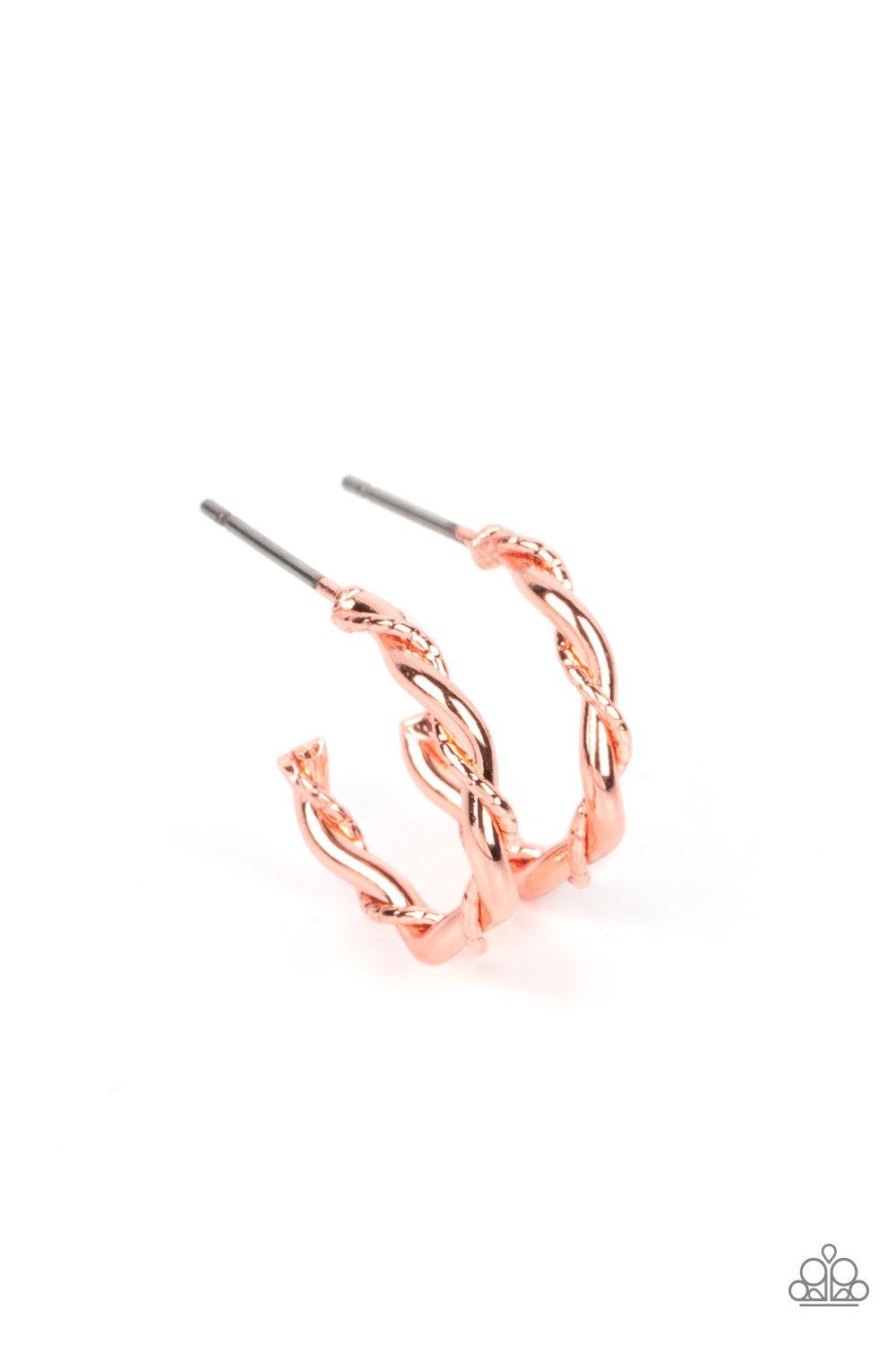 Irresistibly Intertwined Copper Earrings - Jewelry by Bretta