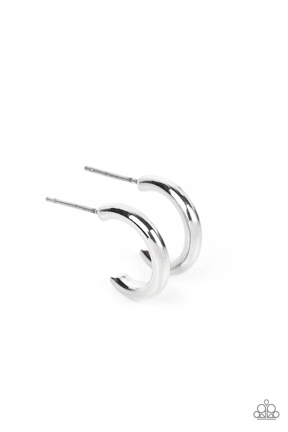 Small-Scale Shimmer Silver Earrings - Jewelry by Bretta