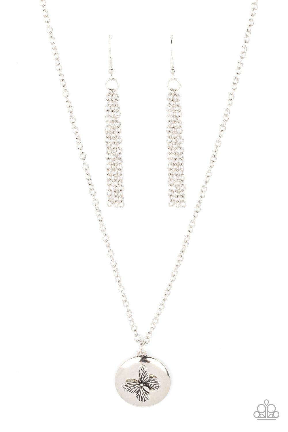 Monarch Meadow Silver Necklace - Jewelry by Bretta