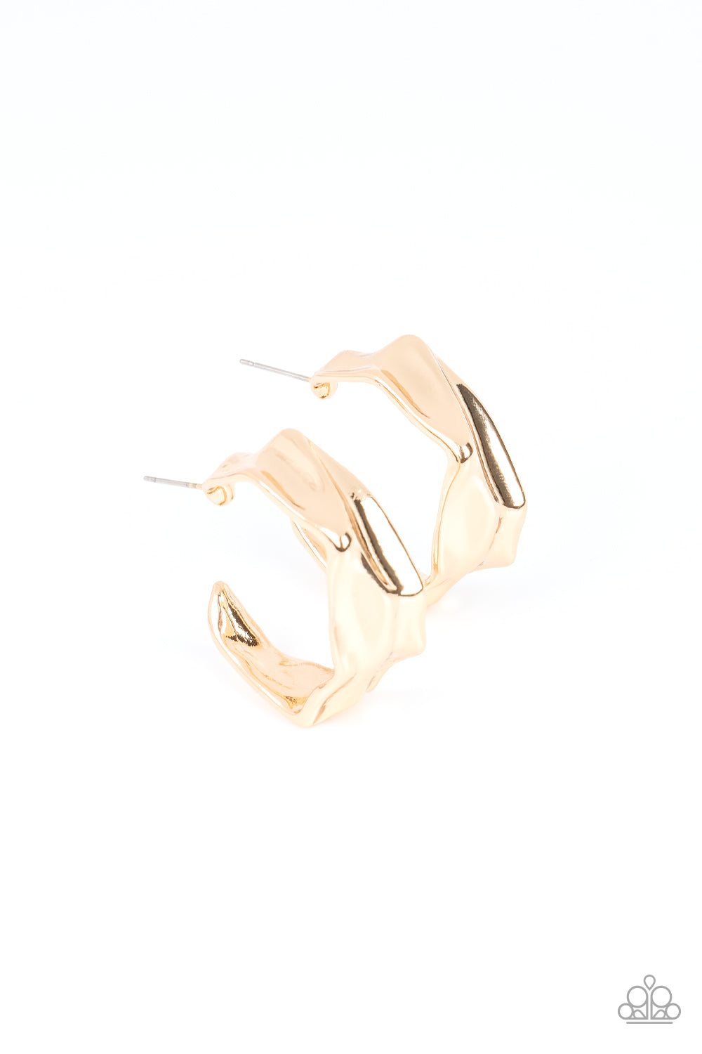 Cutting Edge Couture Gold Hoop Earrings - Jewelry by Bretta