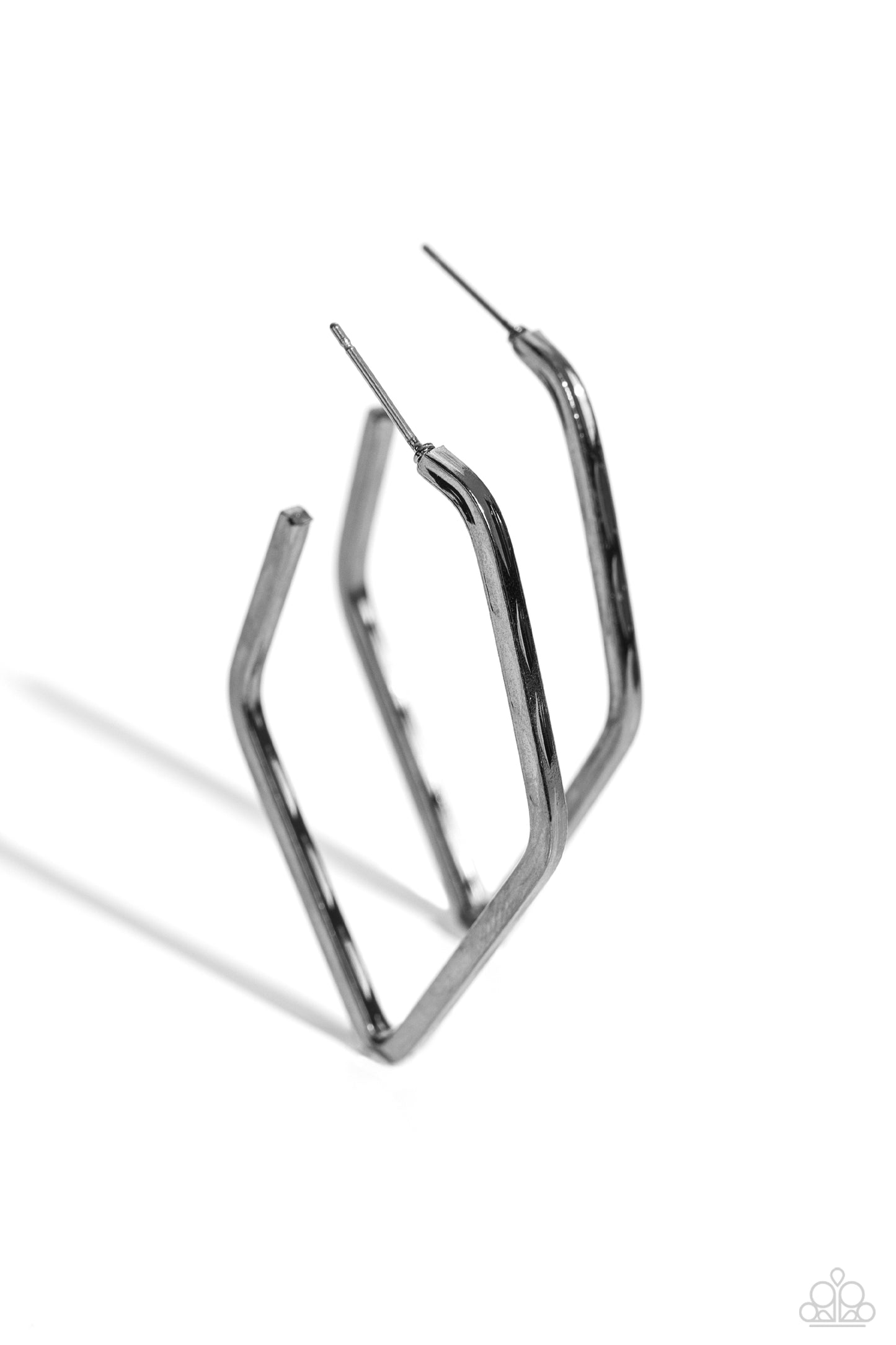 Winning Edge Black Hoop Earrings - Jewelry by Bretta