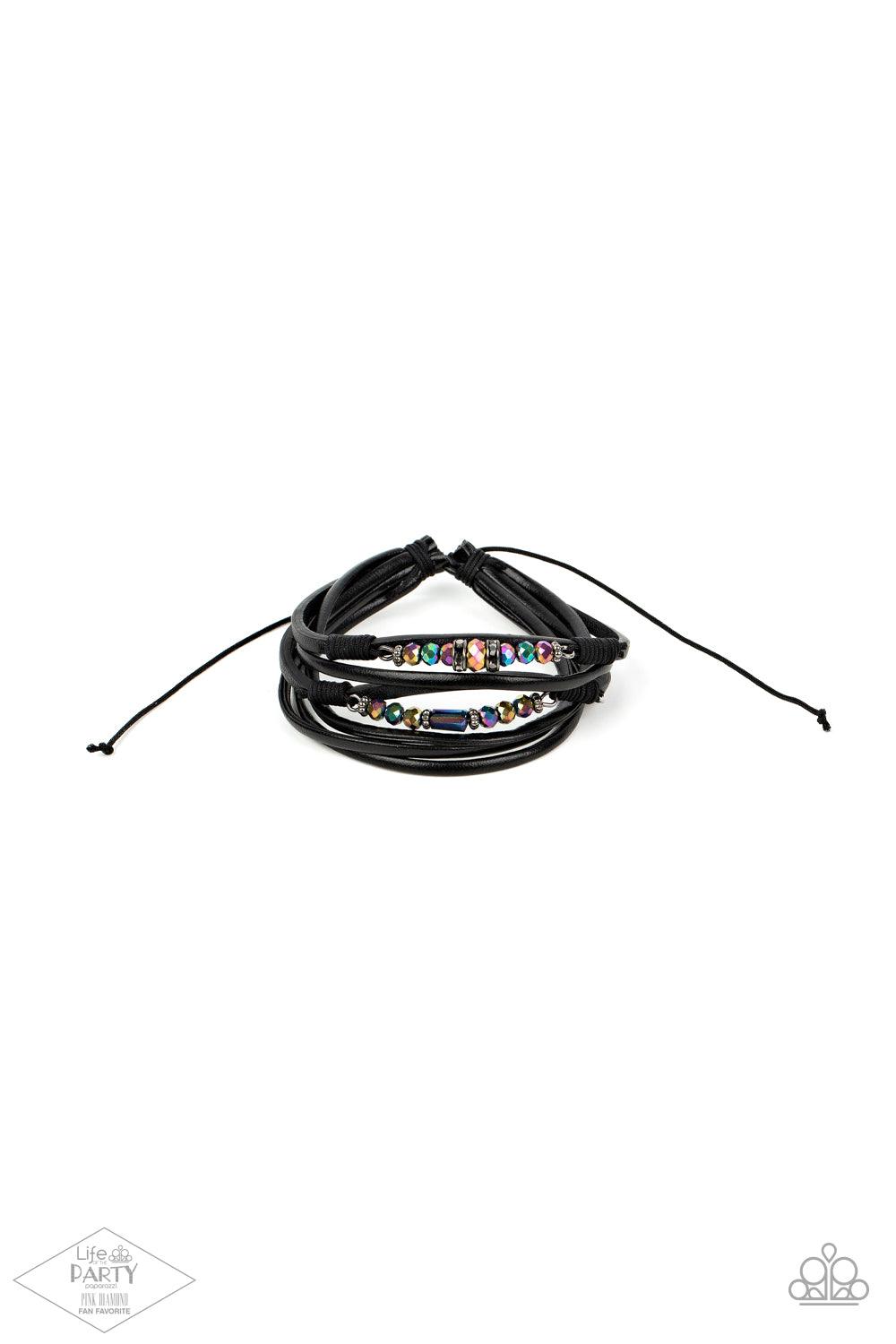 Prismatically Dramatic Multi Oil Spill Urban Bracelet - Jewelry by Bretta