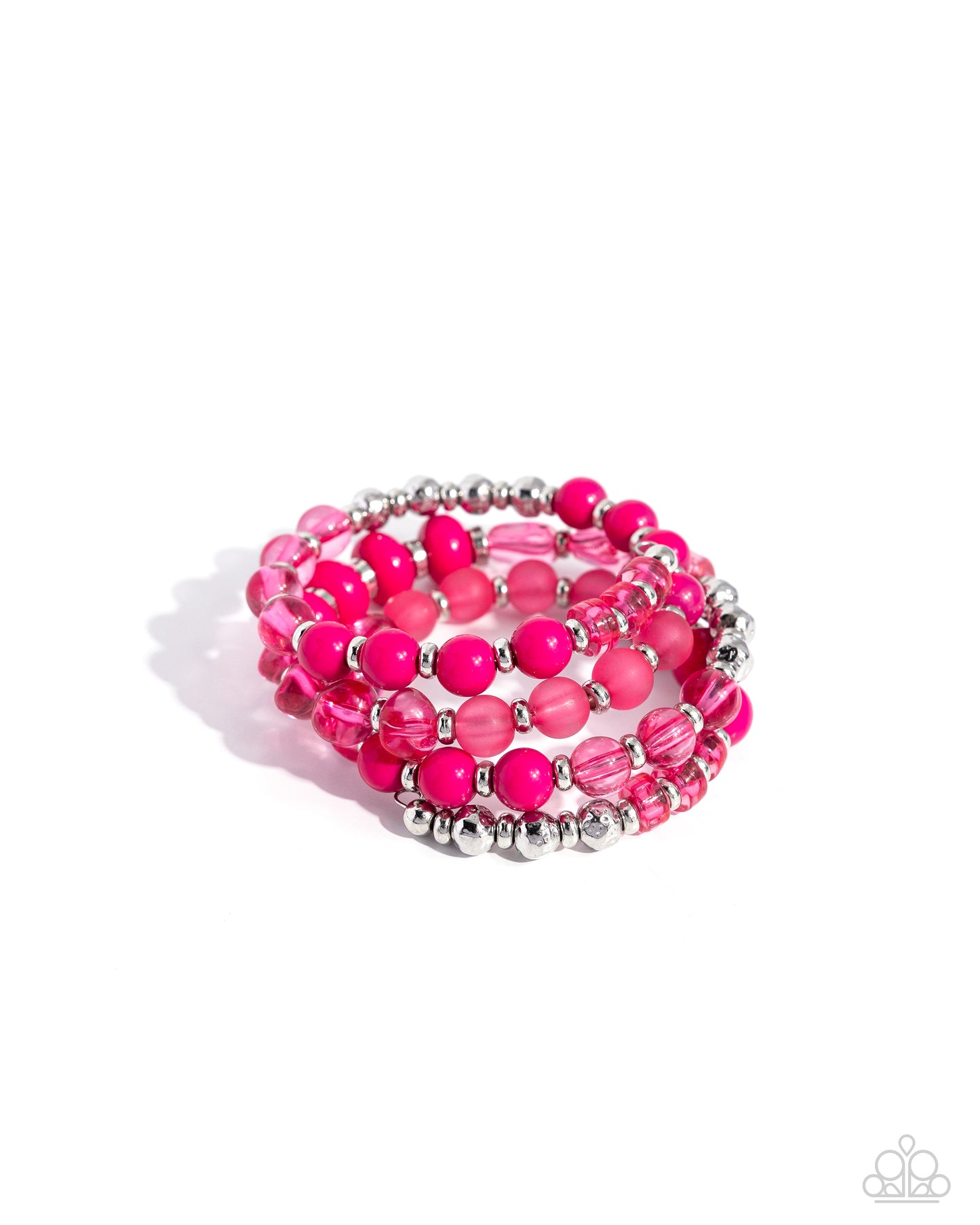 Colorful Charade Pink Coil Bracelet - Jewelry by Bretta