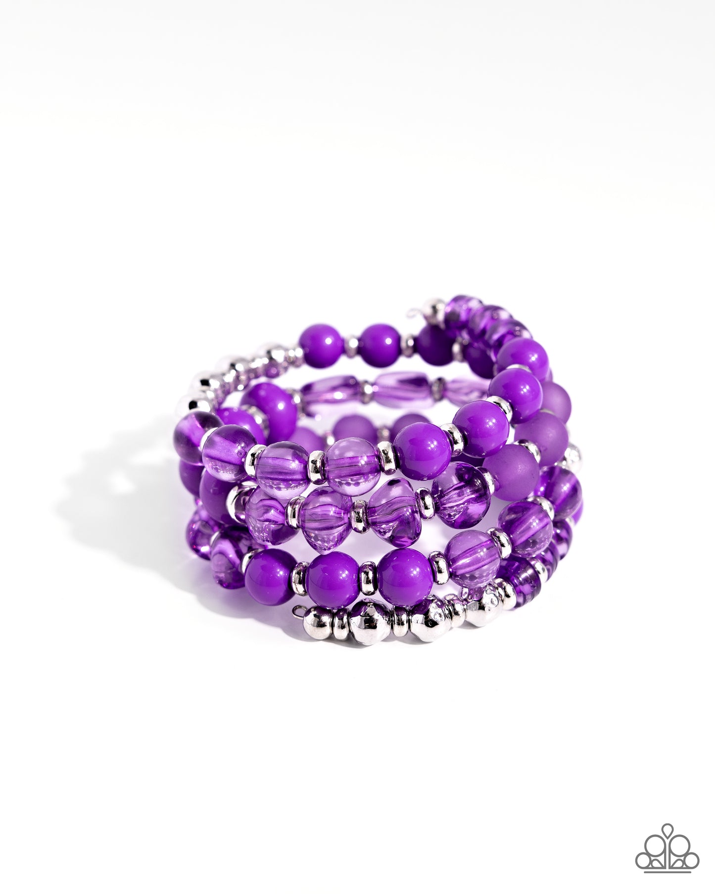 Colorful Charade Purple Coil Bracelet - Jewelry by Bretta