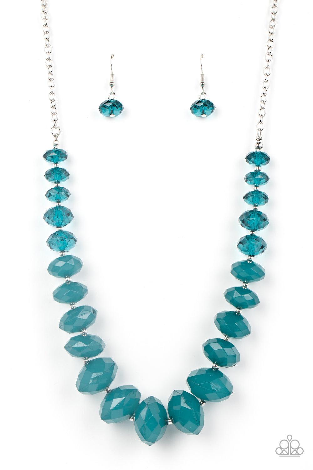 Happy-GLOW-Lucky Blue Necklace - Jewelry by Bretta