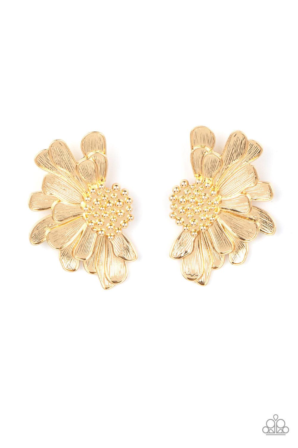Farmstead Meadow Gold Earrings - Jewelry by Bretta