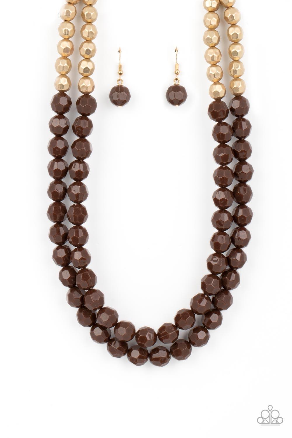 Greco Getaway Brown Necklace - Jewelry by Bretta