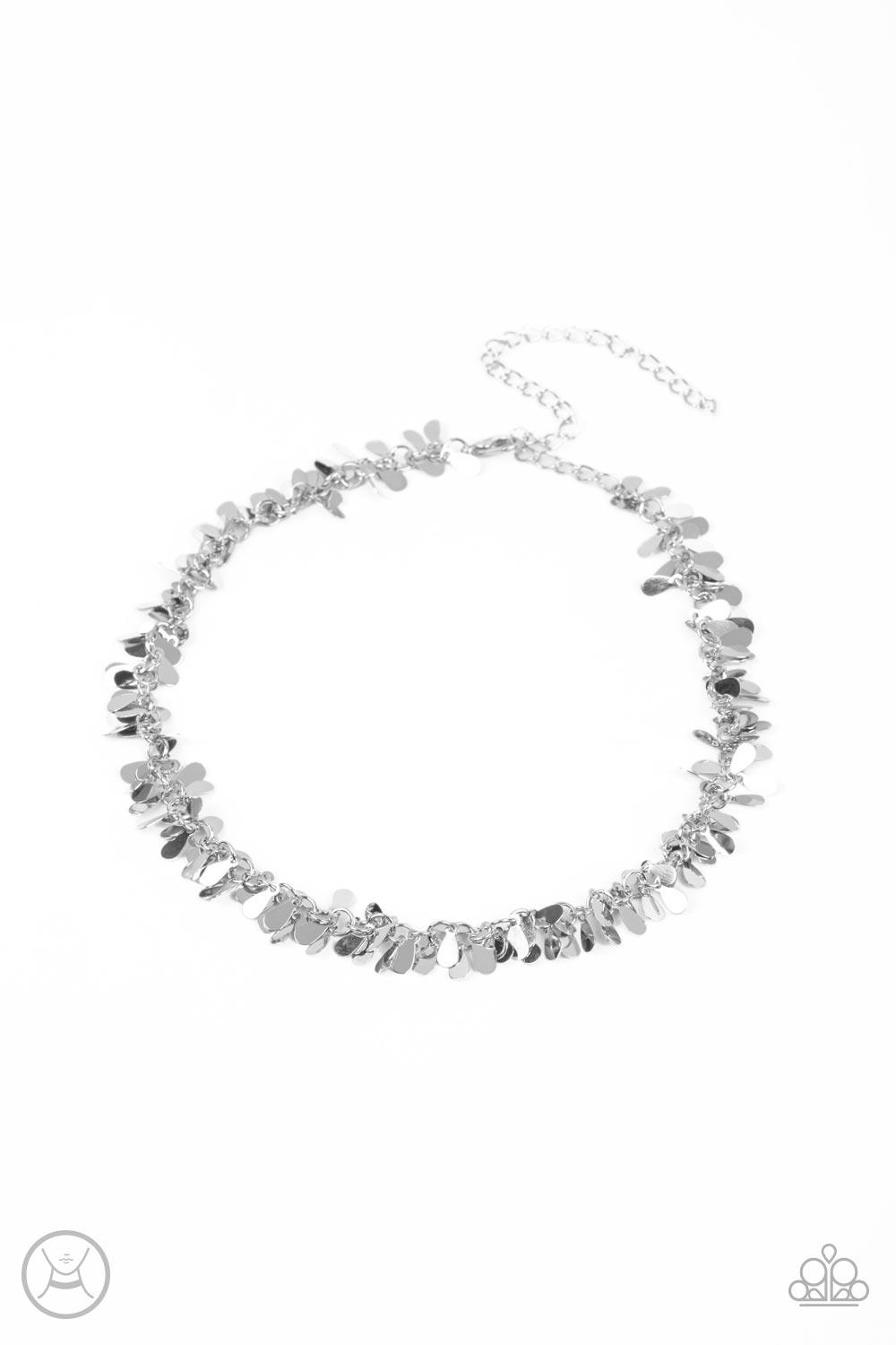 Surreal Shimmer Silver Choker Necklace - Jewelry by Bretta