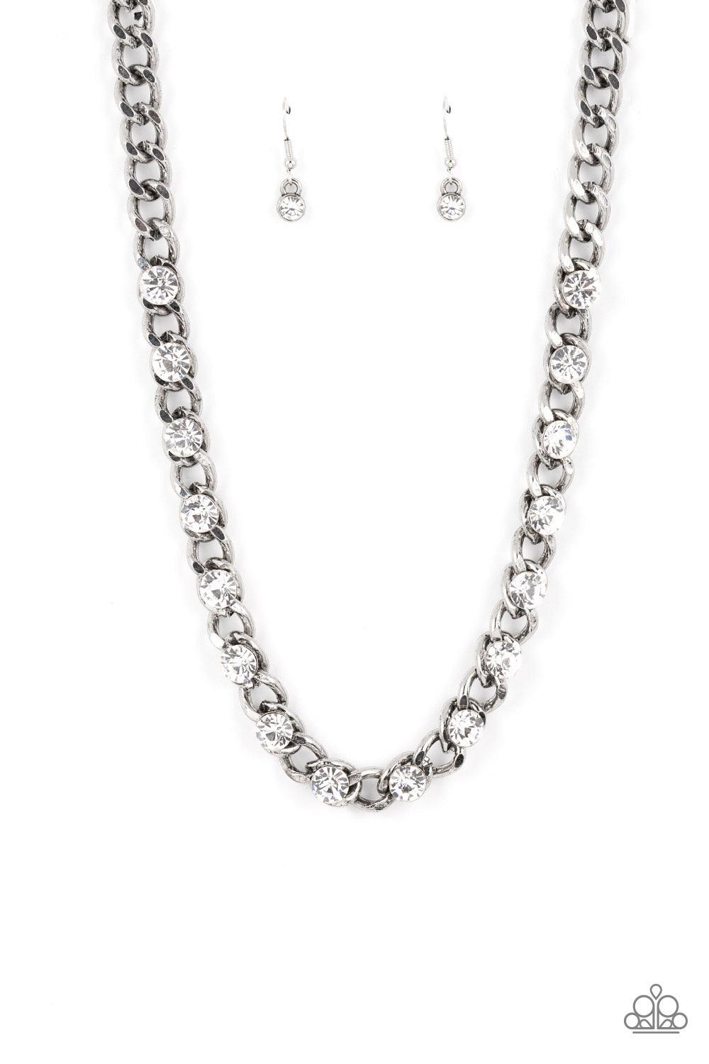 Major Moxie White Necklace - Jewelry by Bretta