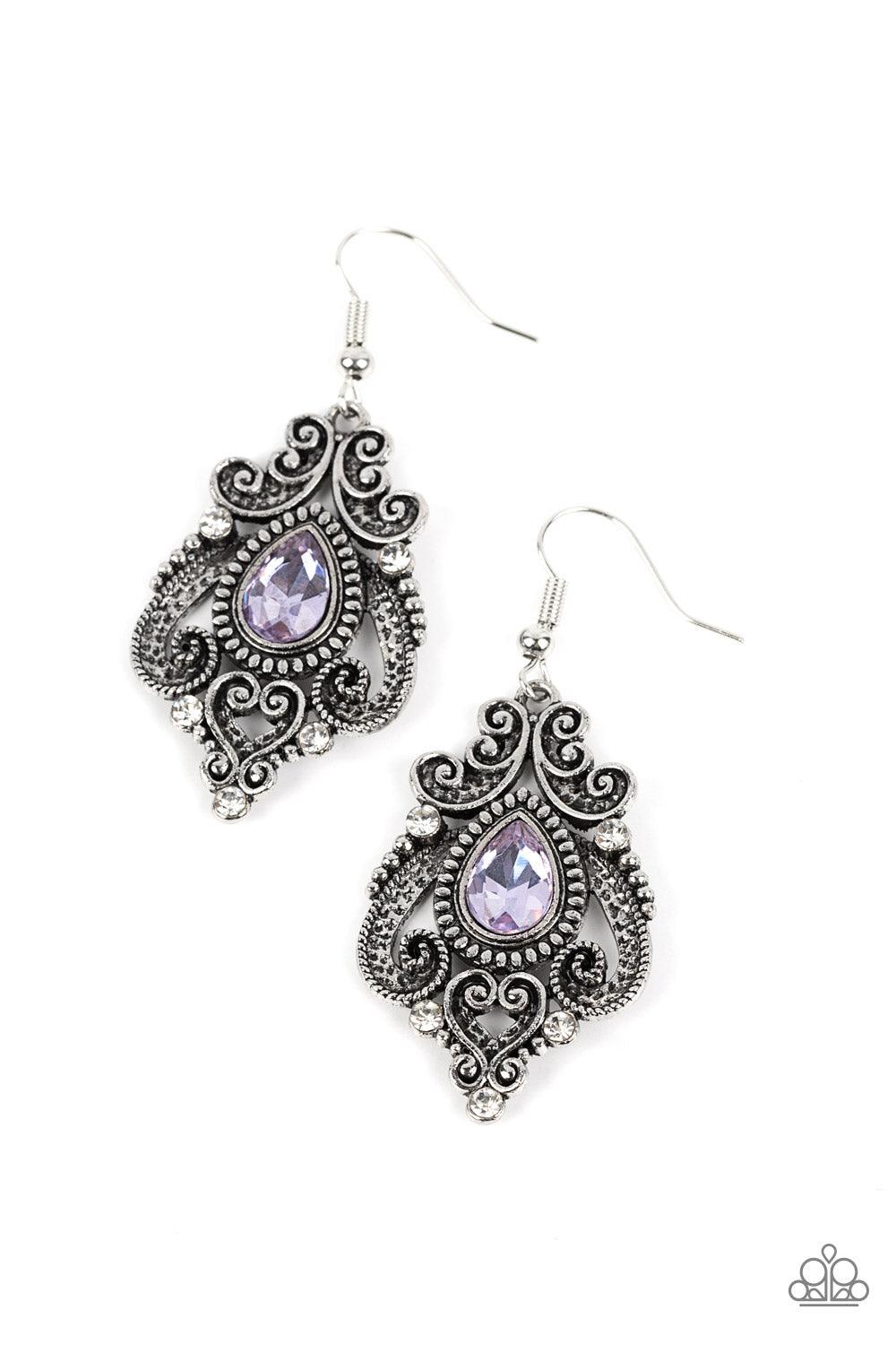 Palace Perfection Purple Earrings - Jewelry by Bretta