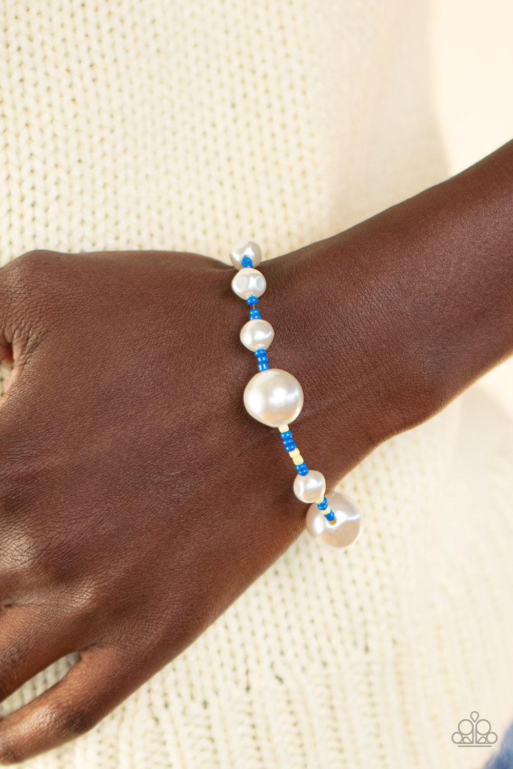 Contemporary Coastline - Blue Bracelet - Jewelry by Bretta