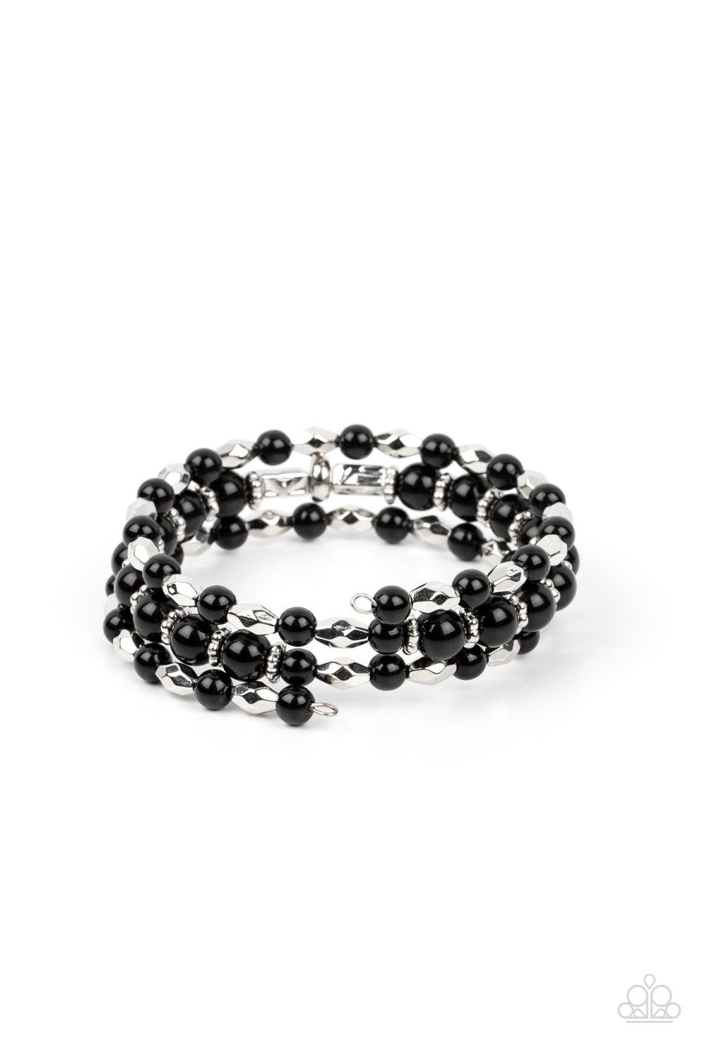 Colorfully Coiled Black Coil Bracelet - Jewelry by Bretta