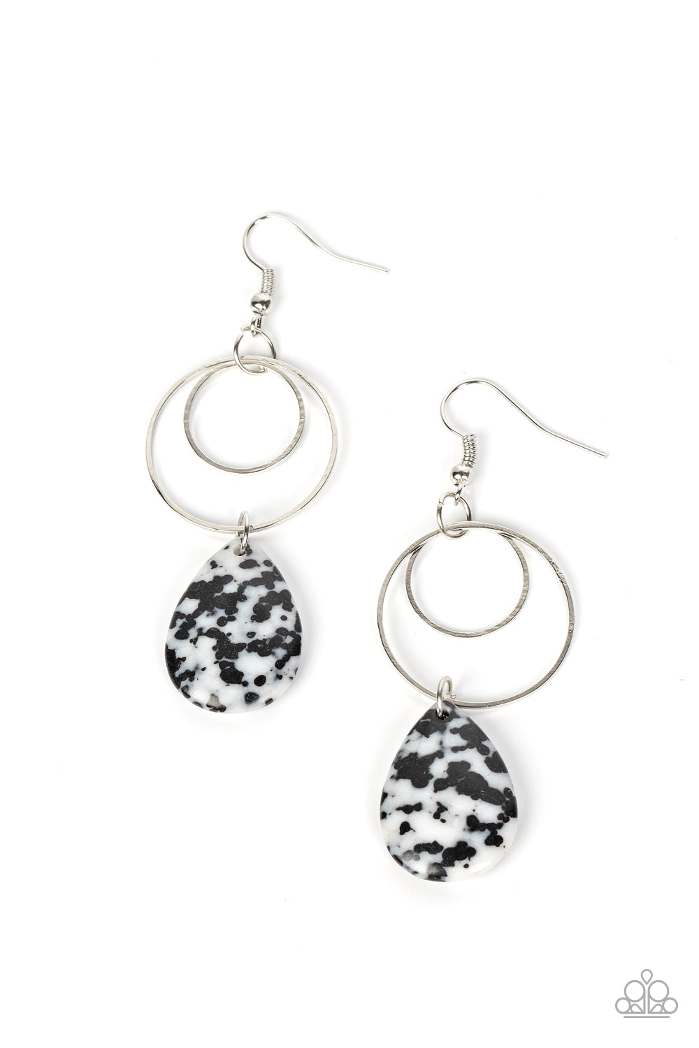 Terrazzo Tempo Black Earrings - Jewelry by Bretta