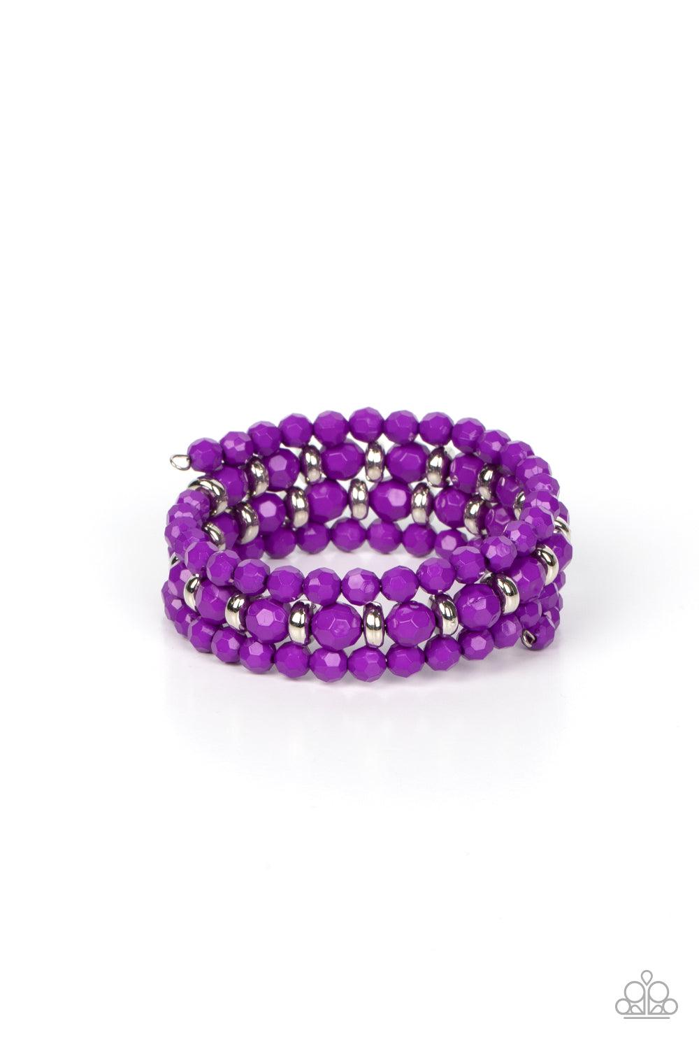 Its a Vibe Purple Coil Bracelet - Jewelry by Bretta