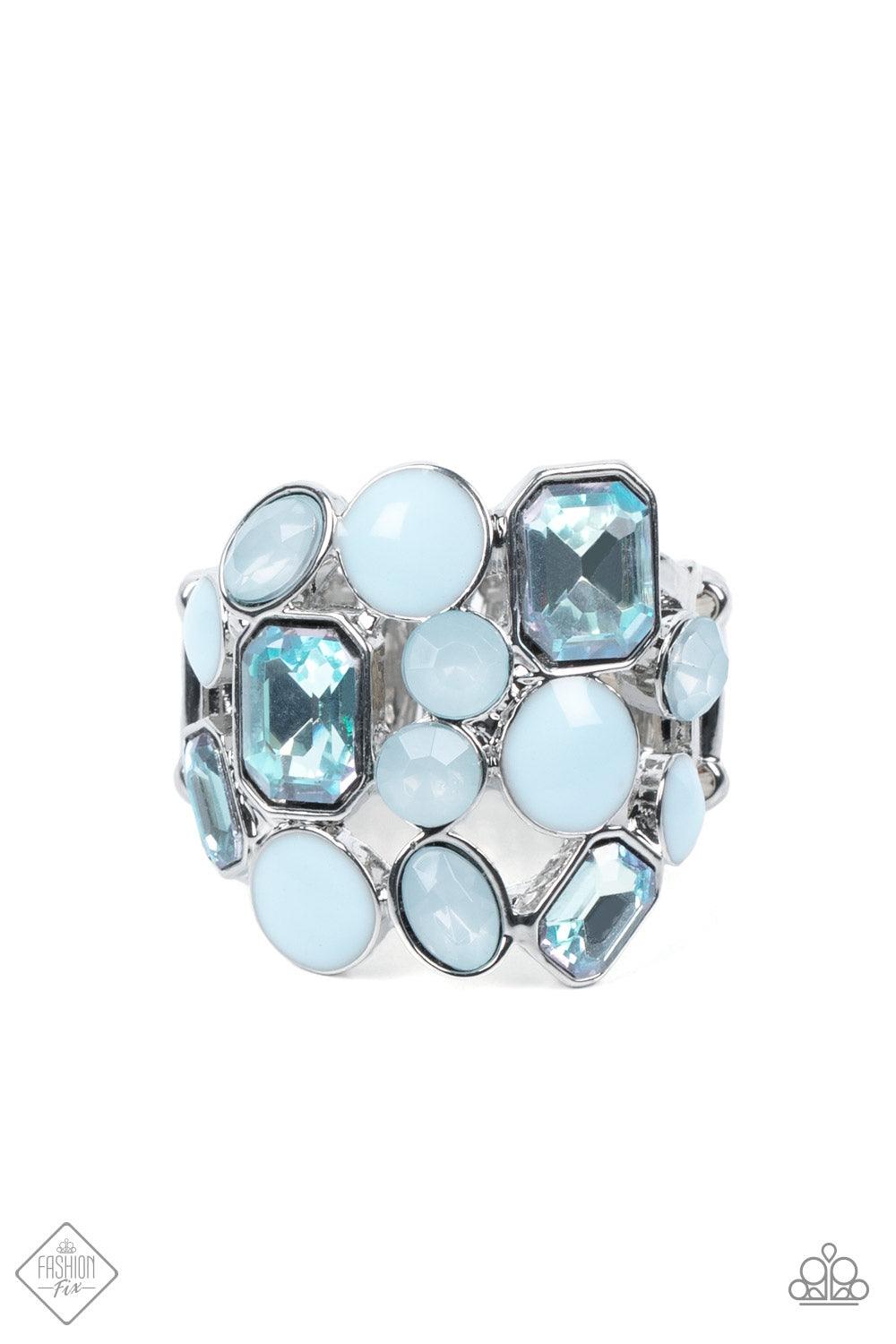 Multichromatic Meditation Blue Ring - Jewelry by Bretta