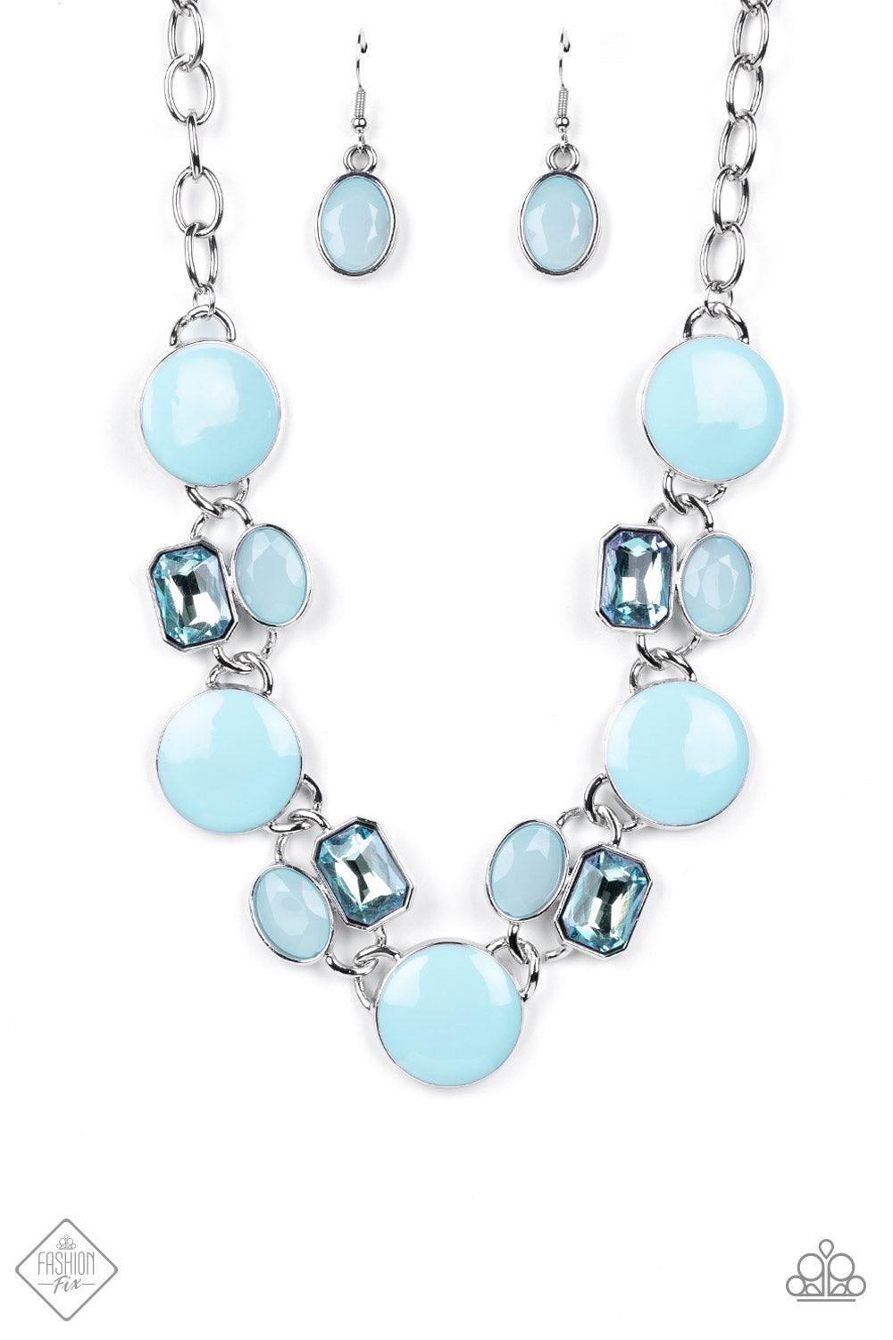 Dreaming in MULTICOLOR Blue Necklace - Jewelry by Bretta