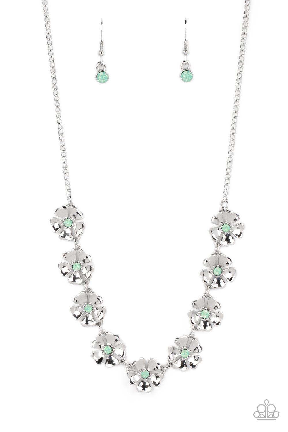 Petunia Palace Green Necklace - Jewelry by Bretta