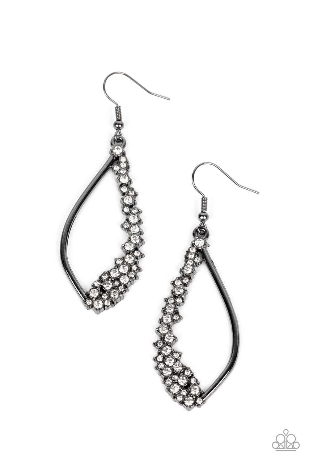 Sparkly Side Effects Black Earrings - Jewelry by Bretta