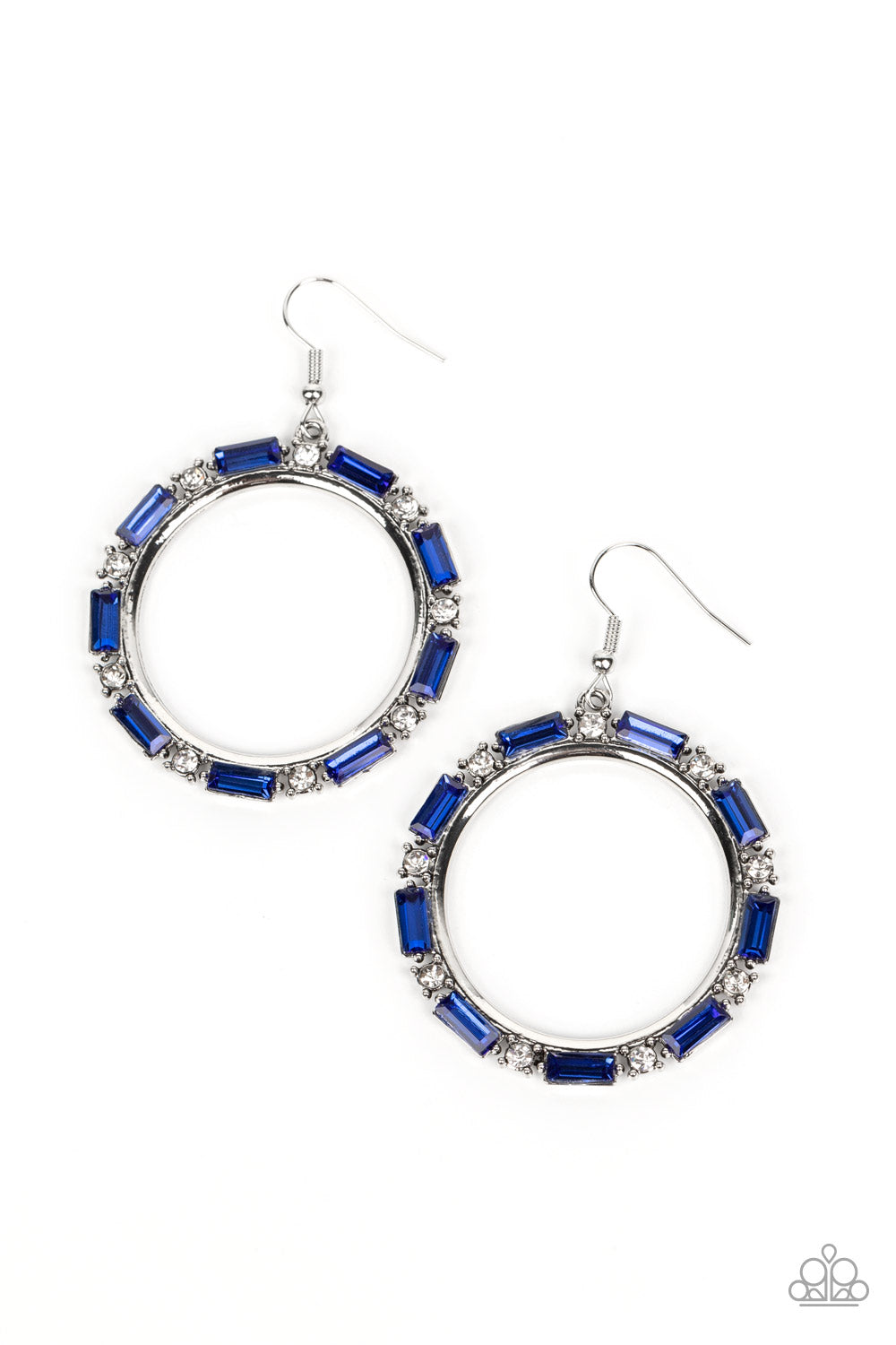 Gritty Glow Blue Earrings - Jewelry by Bretta