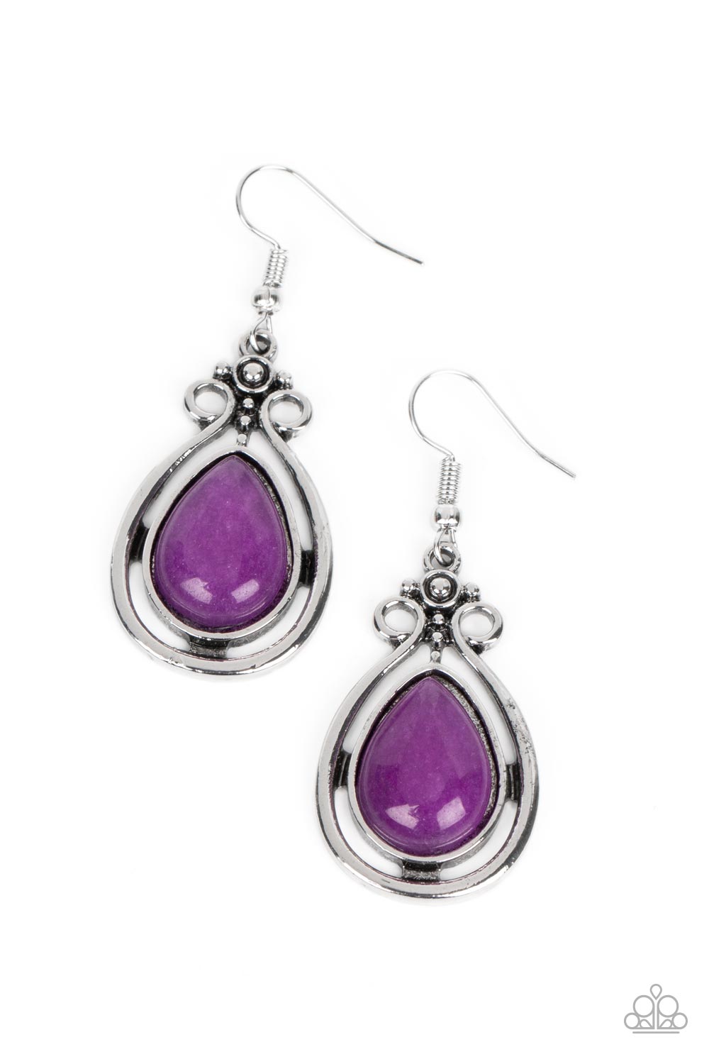 Mountain Mantra Purple Earrings - Jewelry by Bretta
