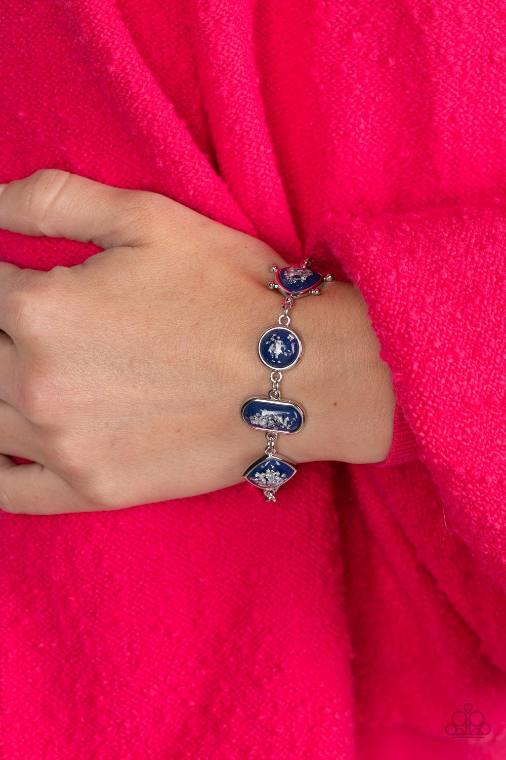 Starburst Shimmer Blue Bracelet - Jewelry by Bretta