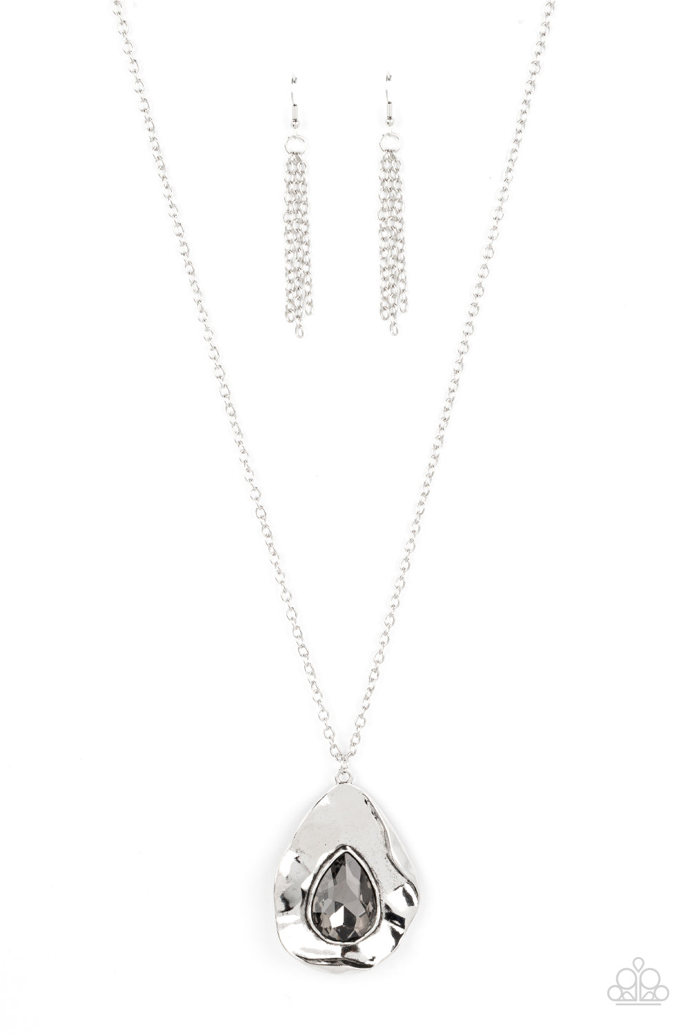 Surrealist Sparkle Silver Necklace - Jewelry by Bretta