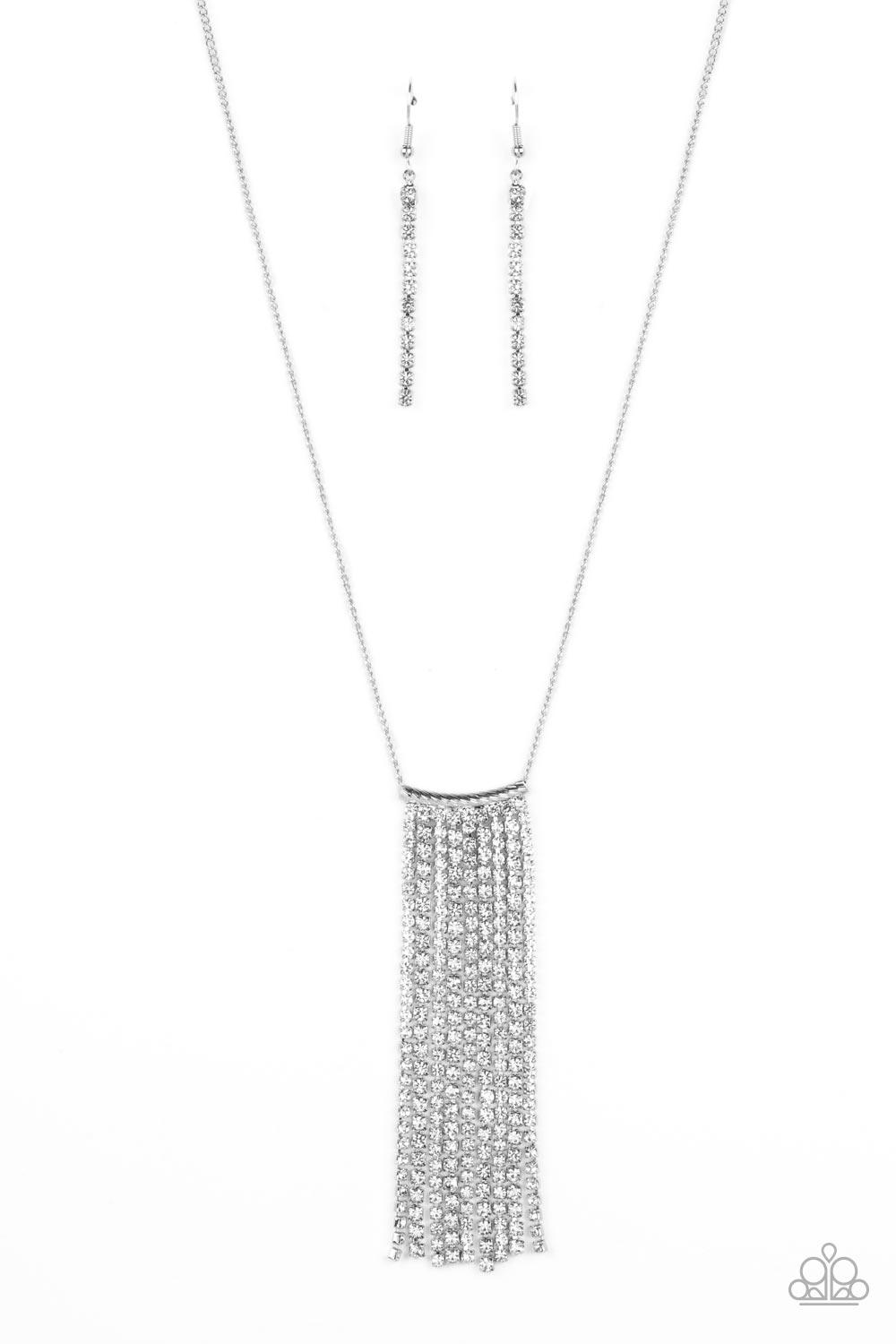 Stellar Crescendo White Necklace - Jewelry by Bretta