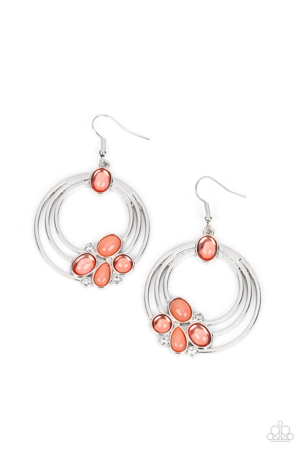 Dreamy Dewdrops Orange Earrings - Jewelry by Bretta