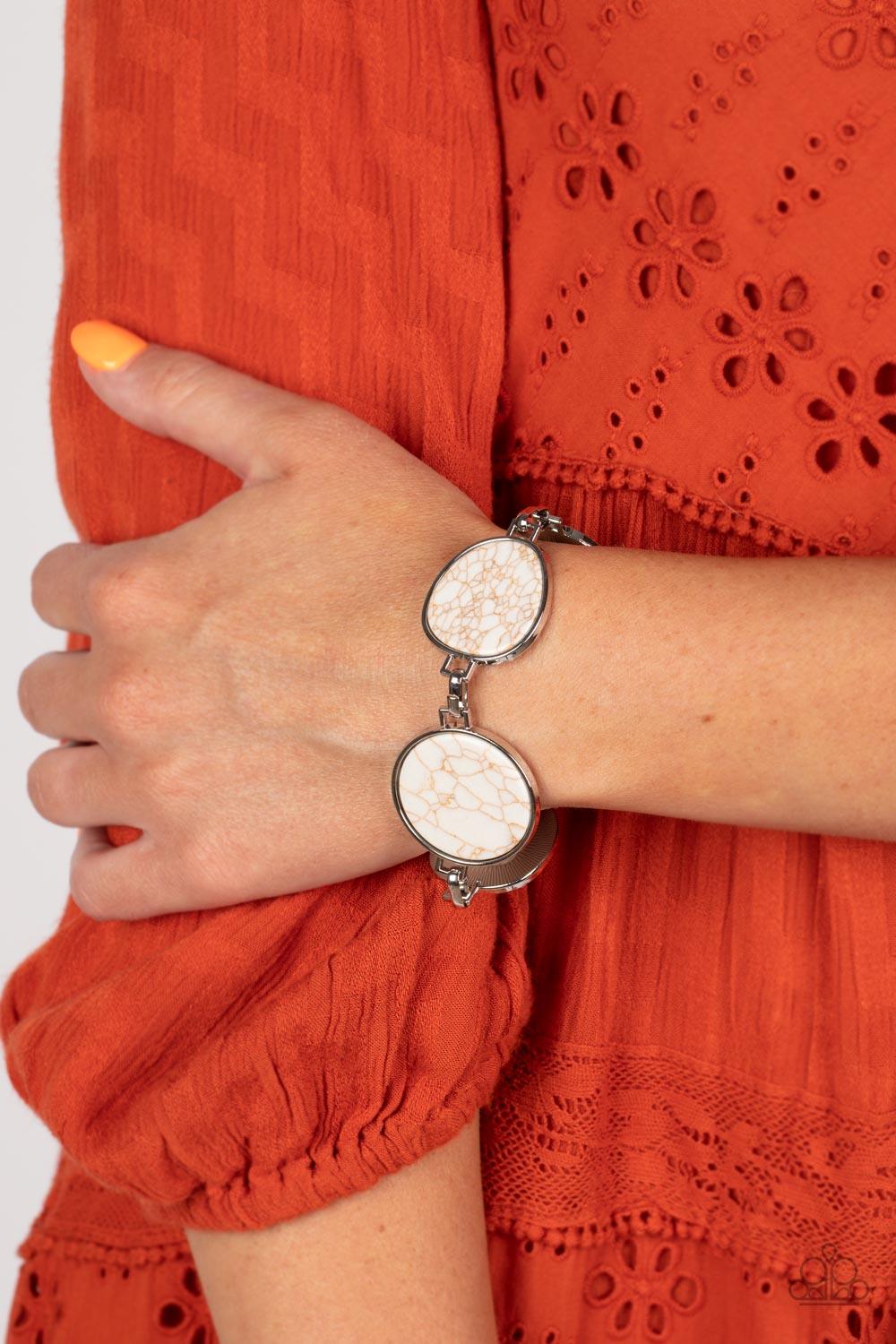 Flat Out Frontier White Bracelet