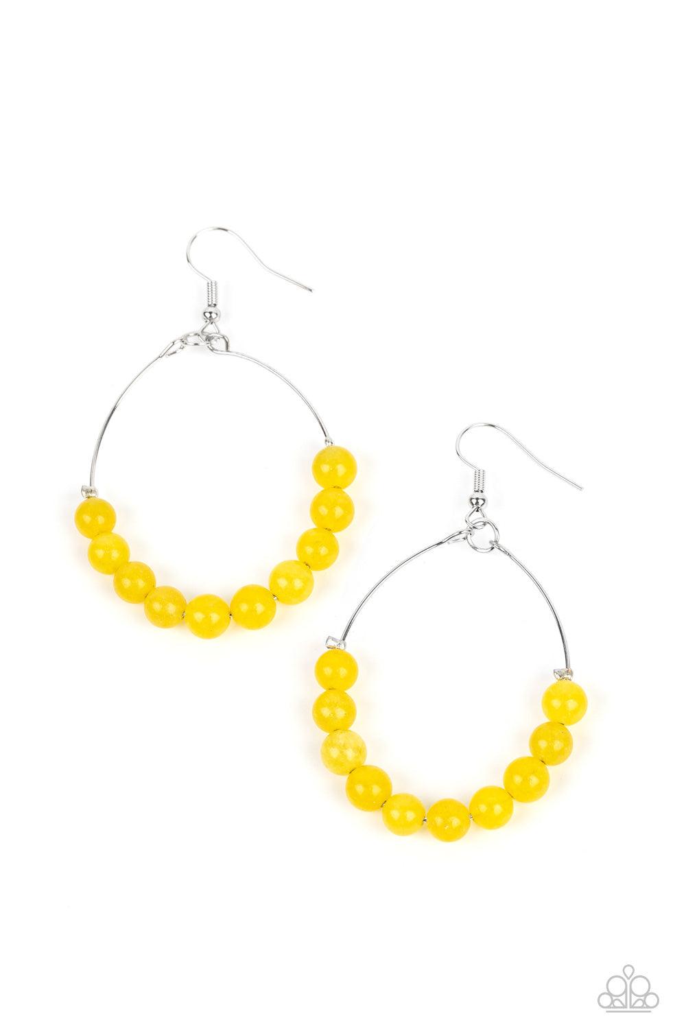 Catch a Breeze Yellow Earrings - Jewelry by Bretta