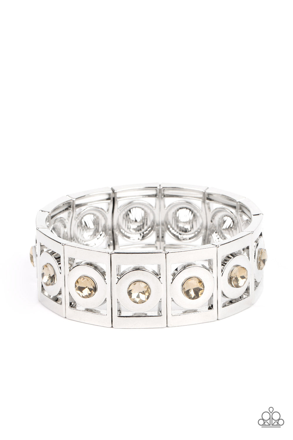 Stretch of Drama Brown Bracelet - Jewelry by Bretta