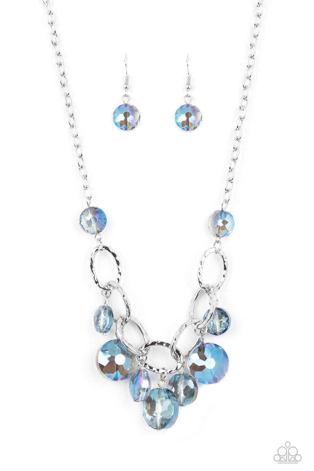 Rhinestone River Blue Necklace - Jewelry by Bretta
