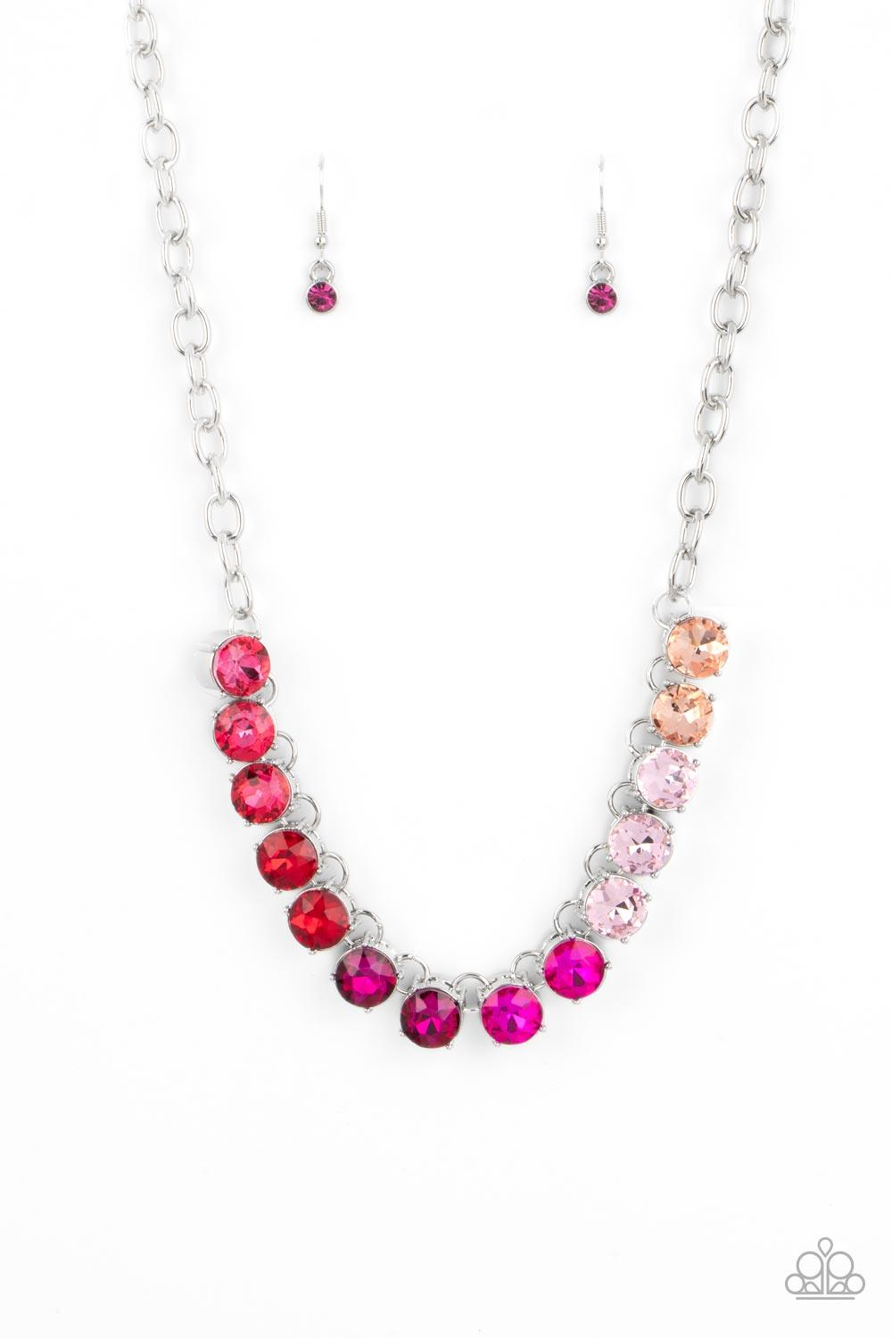 Rainbow Resplendence Pink Necklace - Jewelry by Bretta