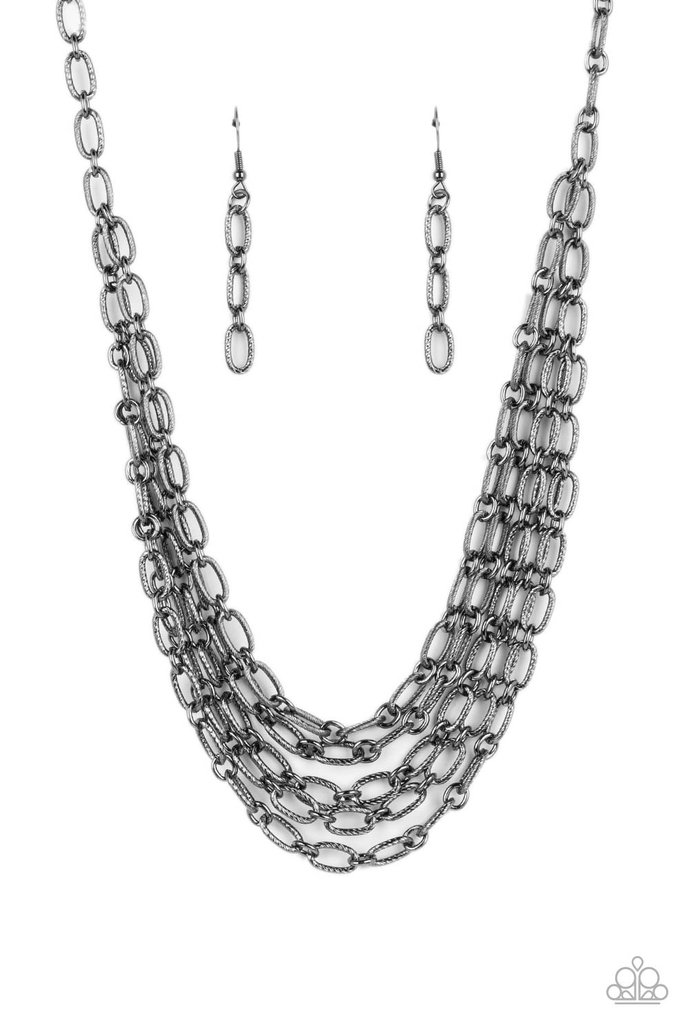 House of CHAIN Black Necklace - Jewelry by Bretta