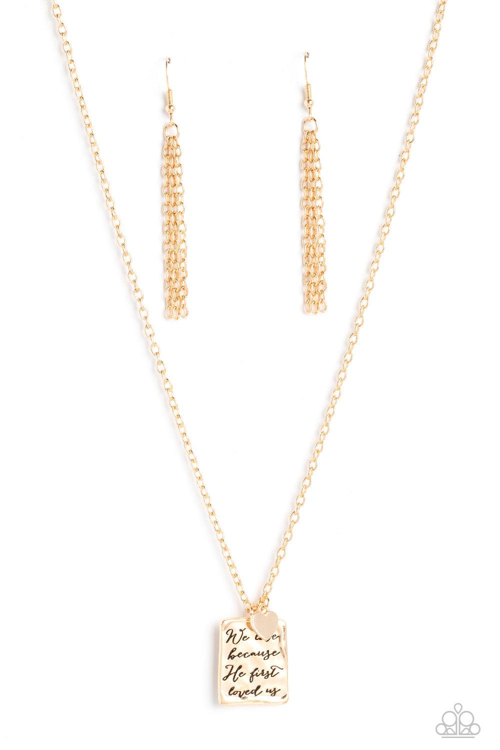 Divine Devotion Gold Necklace - Jewelry by Bretta
