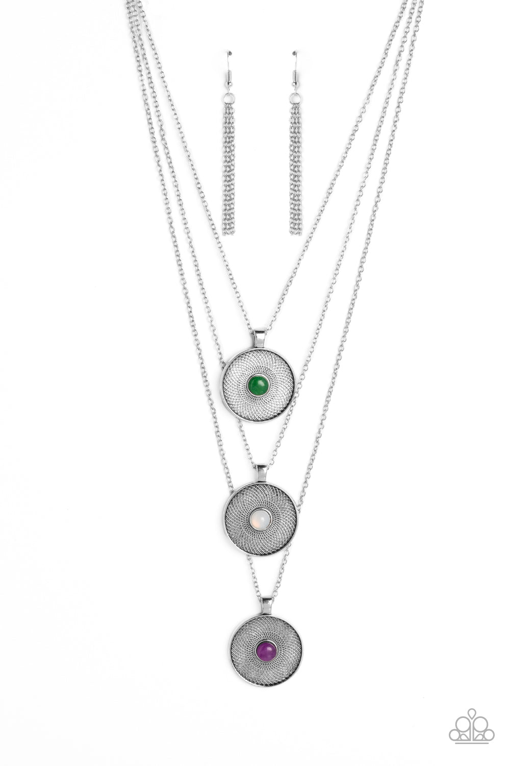 Geographic Grace Purple Necklace - Jewelry by Bretta