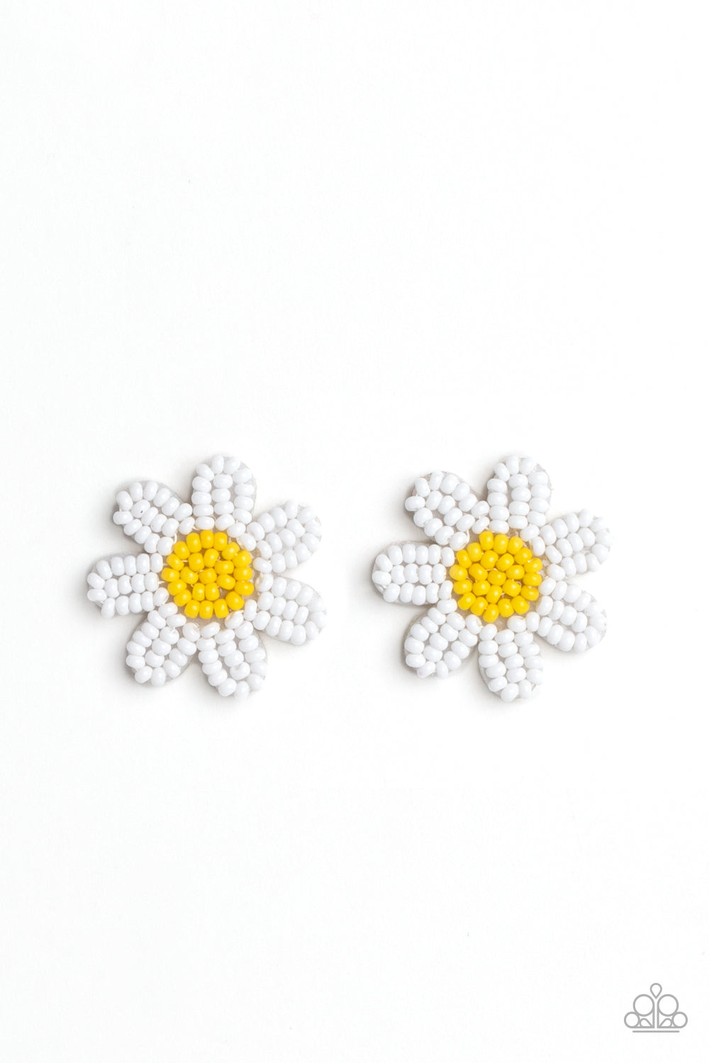 Sensational Seeds White Earrings - Jewelry by Bretta