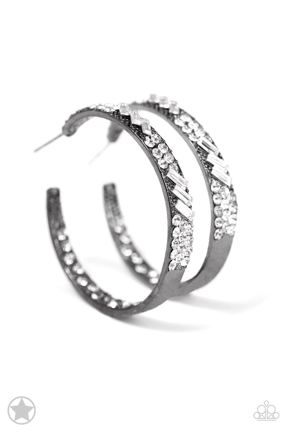 GLITZY By Association Gunmetal Earrings = Jewelry by Bretta