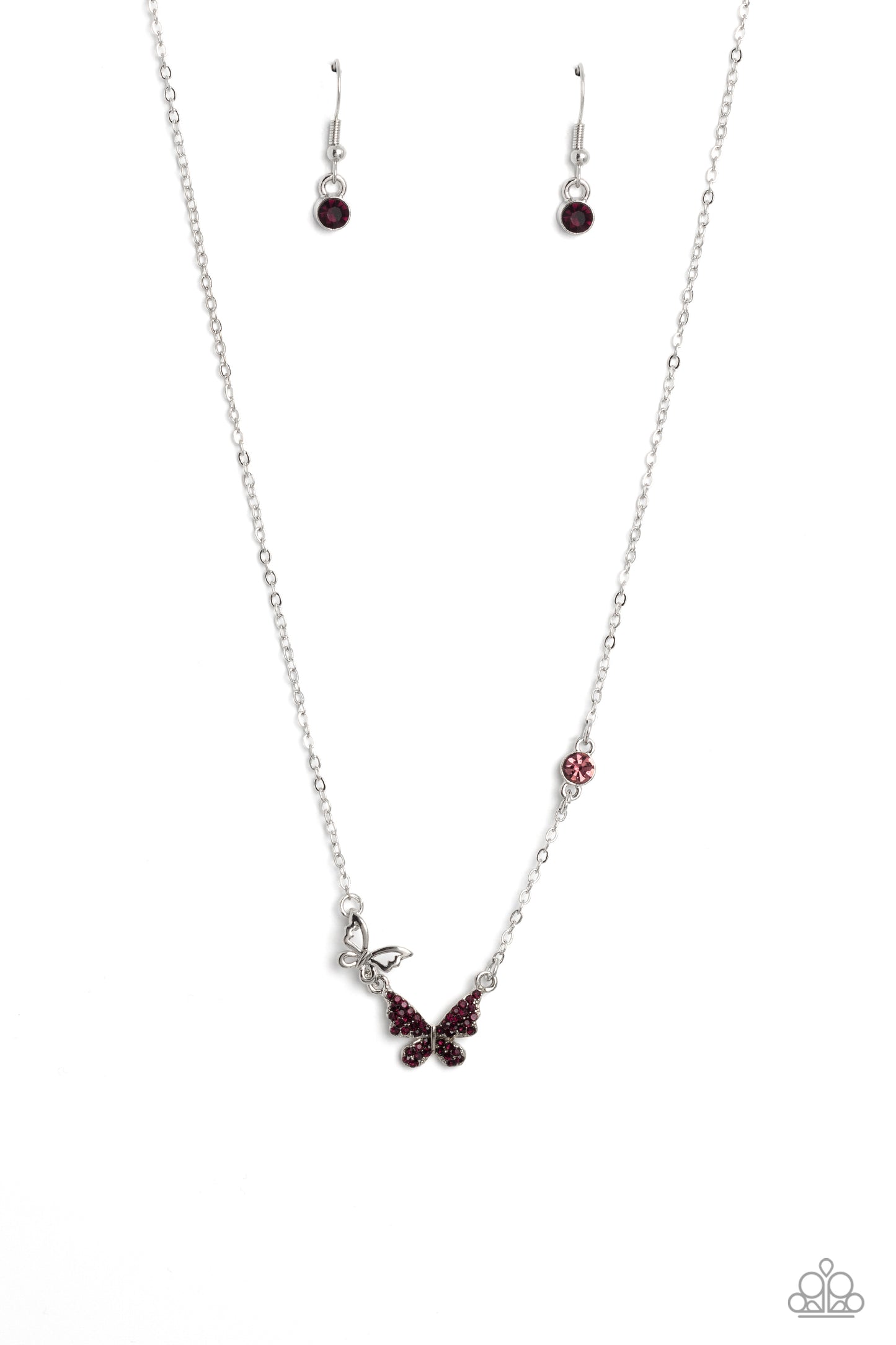 Cant BUTTERFLY Me Love Purple Necklace - Jewelry by Bretta